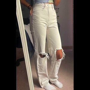 High-Waisted 23" PacSun Ripped 90's Boyfriend Jeans